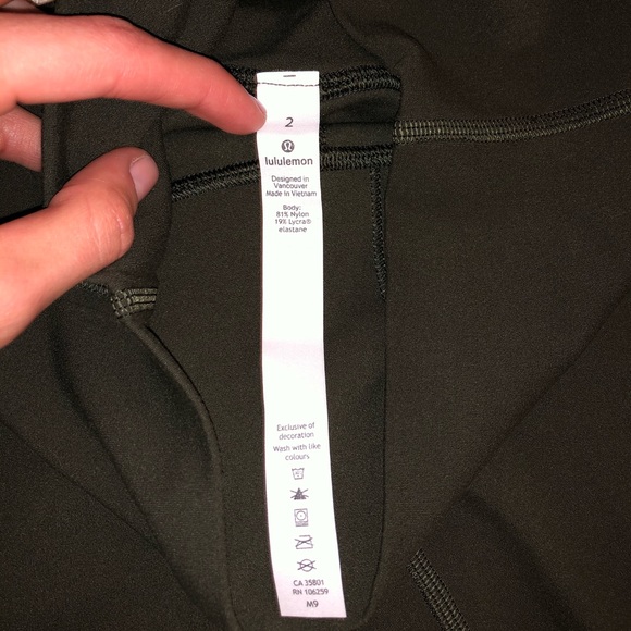 Lululemon Align Size 2 Dark Olive 28” - Picture 5 of 7